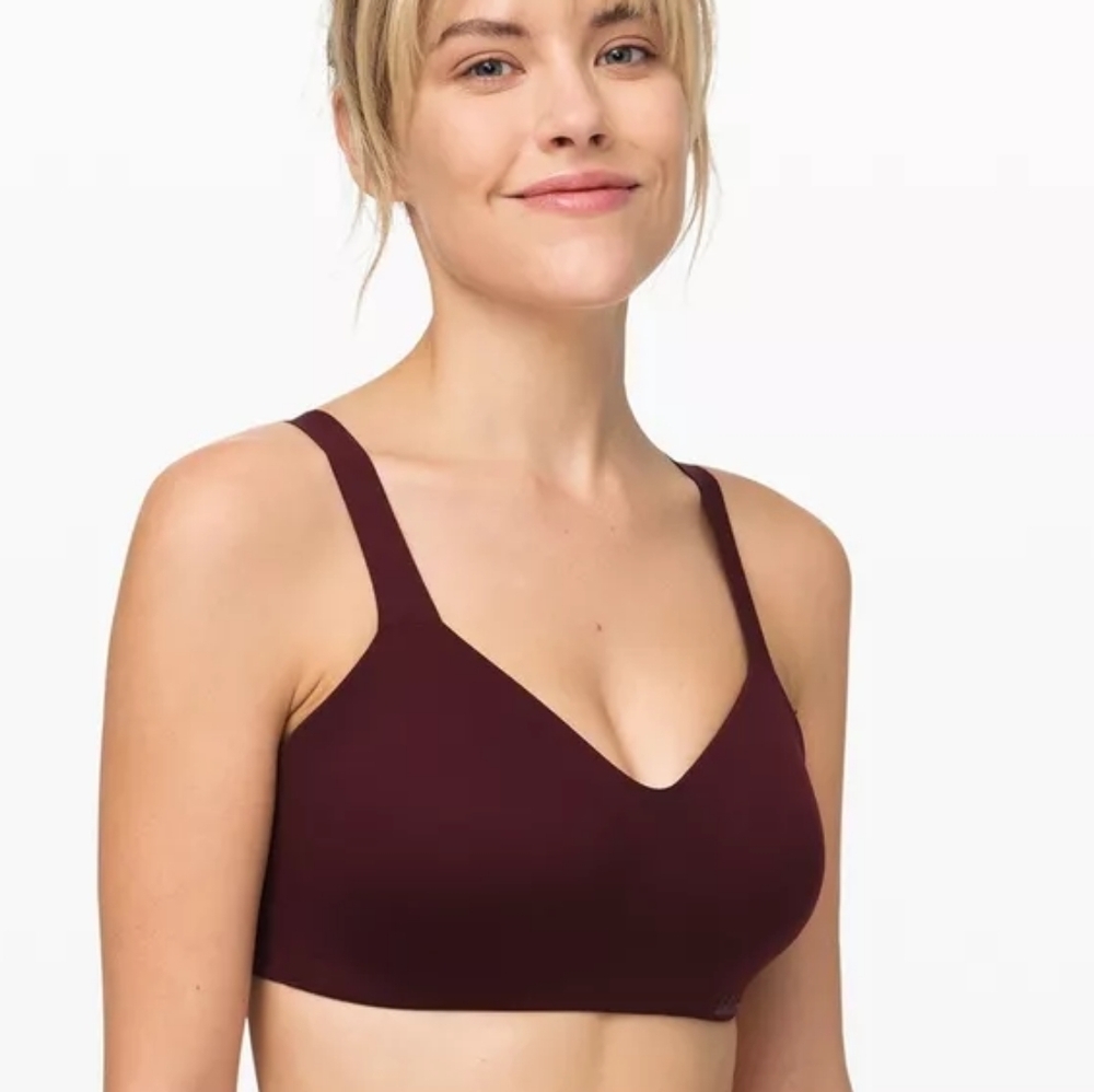 NWT Lululemon Hold True Bra Light Red Garnet 34D